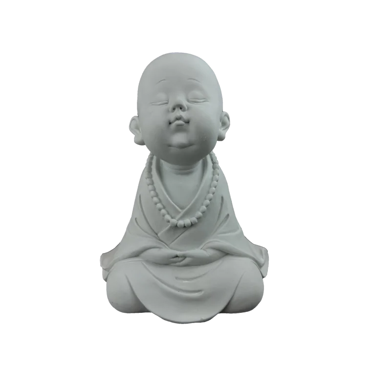 HYK1102 Oturan Meditasyon Buda Ham Polyester Obje