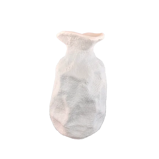 HYK1135 Büyük Dokulu Vazo Ham Polyester Obje HYK1135 Büyük Dokulu Vazo Ham Polyester Obje