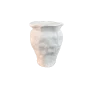 HYK1139 Küçük Dokulu Vazo Ham Polyester Obje HYK1139 Küçük Dokulu Vazo Ham Polyester Obje