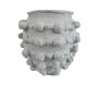 HYK1238 Buton Halatlı Vazo Küçük Ham Polyester Obje HYK1238 Buton Halatlı Vazo Küçük Ham Polyester Obje