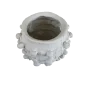 HYK1238 Buton Halatlı Vazo Küçük Ham Polyester Obje HYK1238 Buton Halatlı Vazo Küçük Ham Polyester Obje