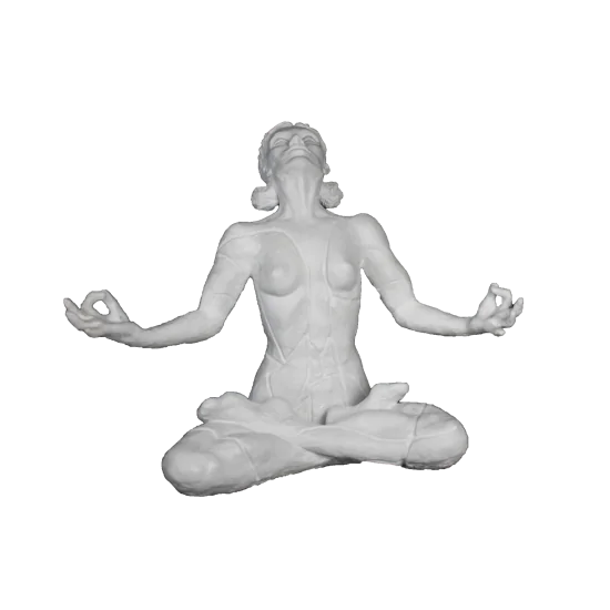 HYK604 Meditasyon Yapan Kızılderili Kadın Ham Polyester Obje HYK604 Meditasyon Yapan Kızılderili Kadın Ham Polyester Obje