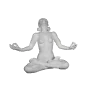 HYK604 Meditasyon Yapan Kızılderili Kadın Ham Polyester Obje HYK604 Meditasyon Yapan Kızılderili Kadın Ham Polyester Obje