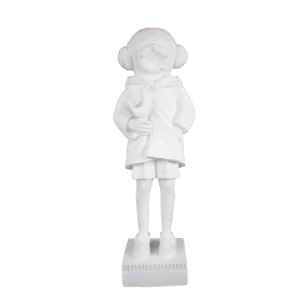 HYK688 Kuş Tutan Astronot Ham Polyester Obje