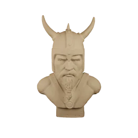 HYK775 Dev Viking Büst Ham Polyester Obje