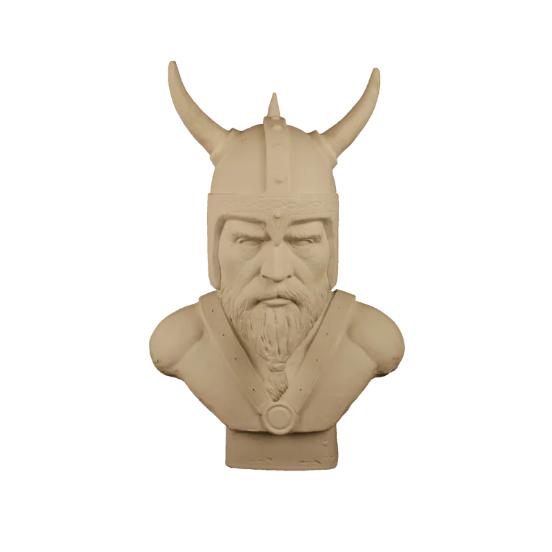 HYK775 Dev Viking Büst Ham Polyester Obje