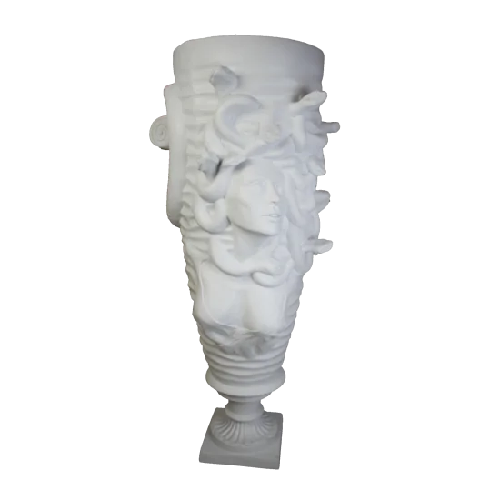HYK876 Dev Medusa Saksı Ham Polyester Obje HYK876 Dev Medusa Saksı Ham Polyester Obje