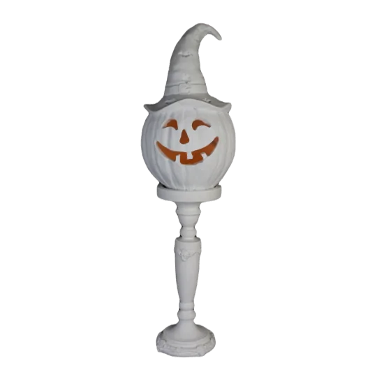 HYK878 Halloween Bal Kabağı Kaideli Ham Polyester Obje HYK878 Halloween Bal Kabağı Kaideli Ham Polyester Obje