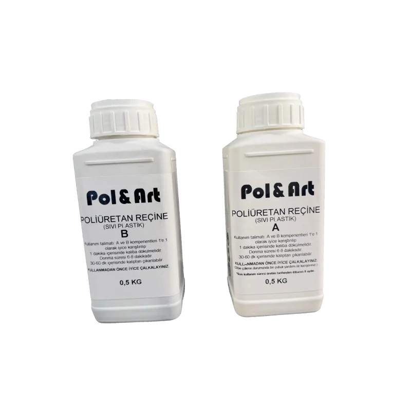 YS13 Poliüretan Döküm Reçinesi Sıvı Plastik 1 Kg (0.5 + 0.5 Kg) Set