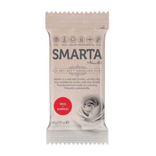 Kırmızı Smarta Modelleme Hamuru 100gr Kırmızı Smarta Modelleme Hamuru 100gr