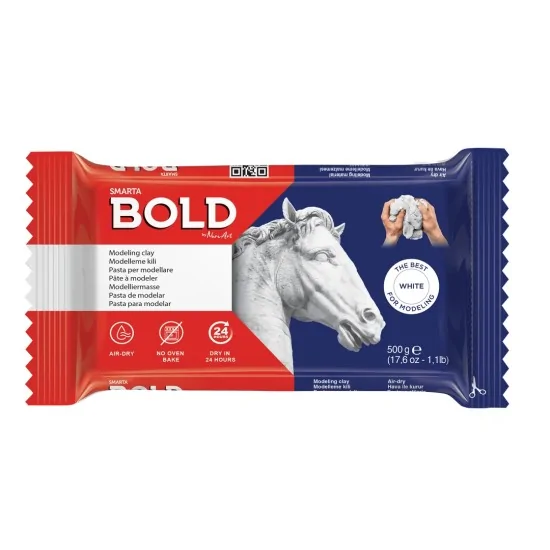 Smarta Bold Beyaz Seramik Hamuru 500gr Smarta Bold Beyaz Seramik Hamuru 500gr