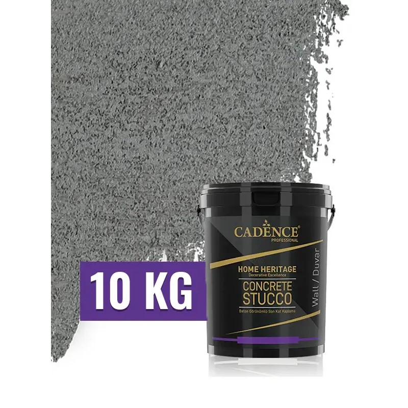 Gri Kalın Cadence Concrete Stucco Son Kat Beton Kaplama 10KG