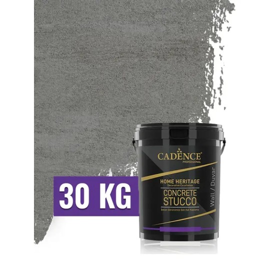 Gri İnce Cadence Concrete Stucco Son Kat Beton Kaplama 30KG
