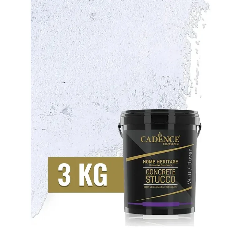 Beyaz İnce Cadence Concrete Stucco Son Kat Beton Kaplama 3KG