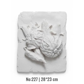 Violette Ham Polyester Sebze Pano | Mutfak Duvar Dekoru No:227 (28x23 cm)