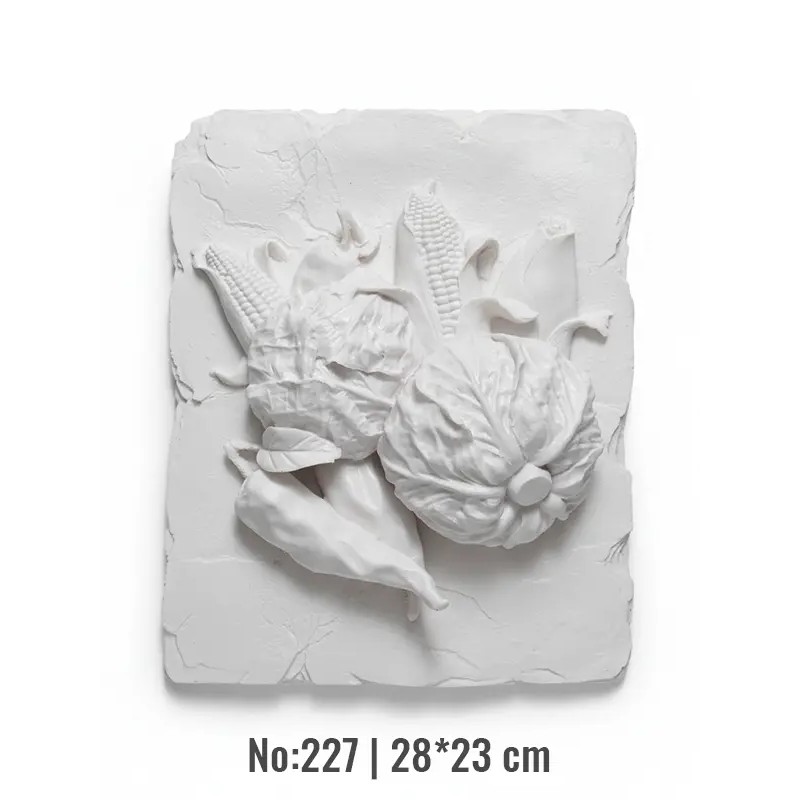 Violette Ham Polyester Sebze Pano | Mutfak Duvar Dekoru No:227 (28x23 cm)