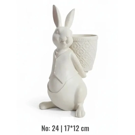 Violette Ham Polyester Tavşan Obje No:24 (17x12 cm)