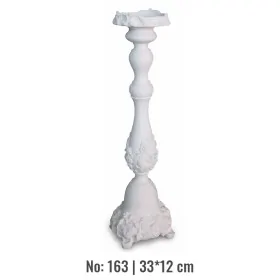 Violette Ham Polyester Gül Şamdan Obje No:163 (33x12 cm)