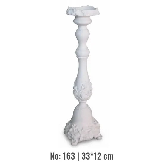 Violette Ham Polyester Gül Şamdan Obje No:163 (33x12 cm) Violette Ham Polyester Gül Şamdan Obje No:163 (33x12 cm)