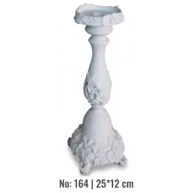 Violette Ham Polyester Gül Şamdan Obje No:164 (25x12 cm)