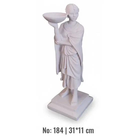 Violette Ham Polyester Kase Taşıyan Kız Obje No:184 (31x11 cm)
