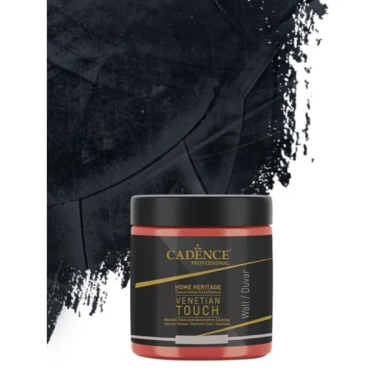 VT19 Antrasit Siyah Venetian Touch Mermer Dokulu Dekoratif Sıva Kaplama 250ML