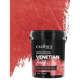 VT07 Ateş Kırmızı Venetian Touch Mermer Dokulu Dekoratif Sıva Kaplama 3KG