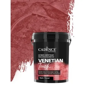 VT08 Mercan Kırmızı Venetian Touch Mermer Dokulu Dekoratif Sıva Kaplama 3KG