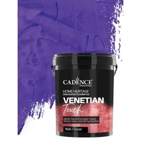 VT10 Mor Venetian Touch Mermer Dokulu Dekoratif Sıva Kaplama 3KG