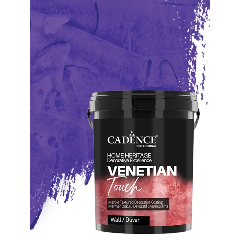 VT10 Mor Venetian Touch Mermer Dokulu Dekoratif Sıva Kaplama 3KG