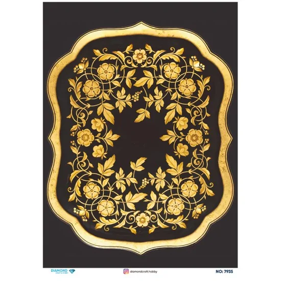 7935 Diamond Pirinç Dekopaj Kağıdı 30x42cm