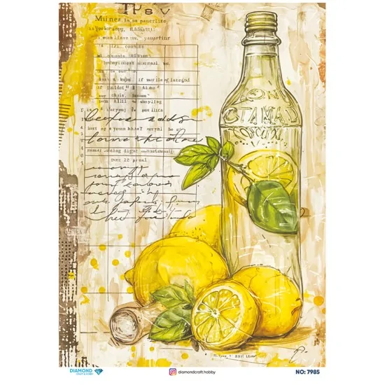 7985 Diamond Pirinç Dekopaj Kağıdı 30x42cm