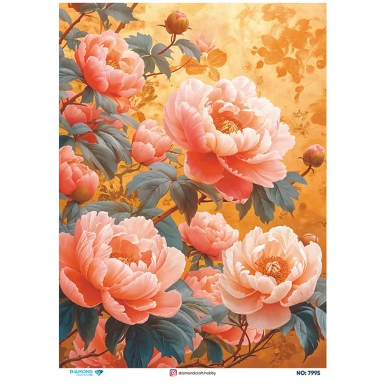 7995 Diamond Pirinç Dekopaj Kağıdı 30x42cm