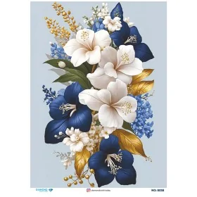 8038 Diamond Pirinç Dekopaj Kağıdı 30x42cm