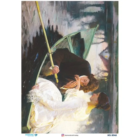 8048 Diamond Pirinç Dekopaj Kağıdı 30x42cm