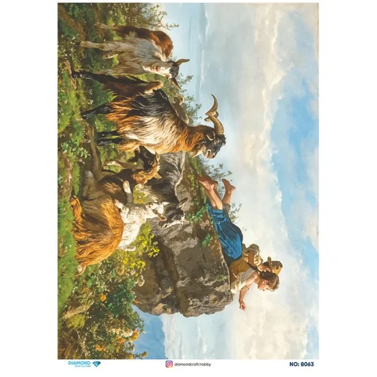 8063 Diamond Pirinç Dekopaj Kağıdı 30x42cm