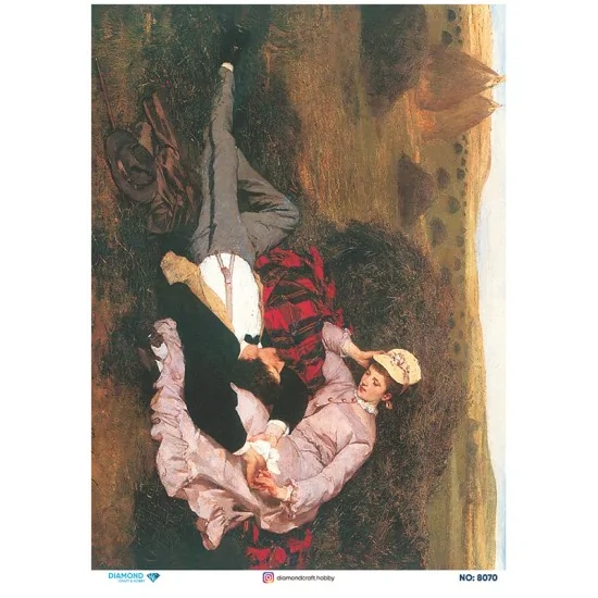 8070 Diamond Pirinç Dekopaj Kağıdı 30x42cm