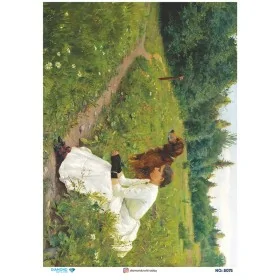 8075 Diamond Pirinç Dekopaj Kağıdı 30x42cm