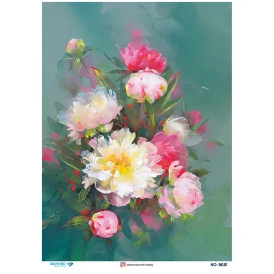 8081 Diamond Pirinç Dekopaj Kağıdı 30x42cm