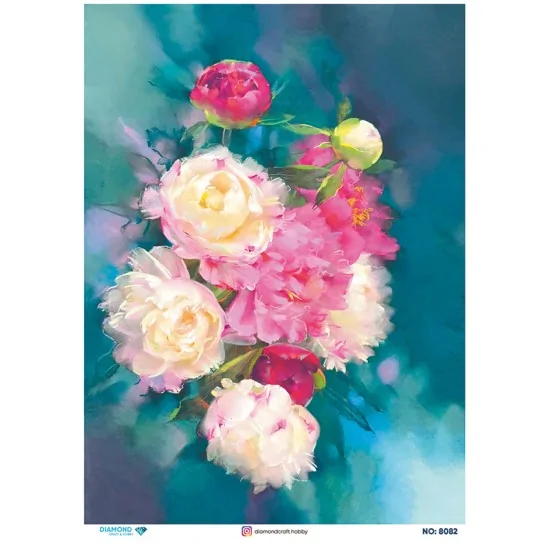 8082 Diamond Pirinç Dekopaj Kağıdı 30x42cm