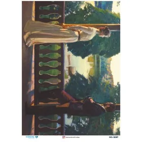 8087 Diamond Pirinç Dekopaj Kağıdı 30x42cm