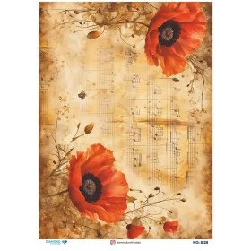 8128 Diamond Pirinç Dekopaj Kağıdı 30x42cm