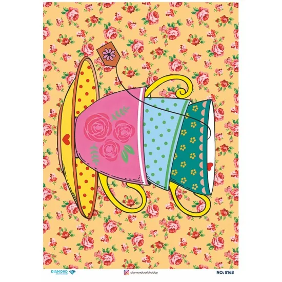 8148 Diamond Pirinç Dekopaj Kağıdı 30x42cm