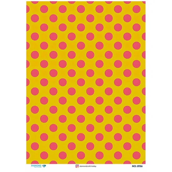 8156 Diamond Pirinç Dekopaj Kağıdı 30x42cm