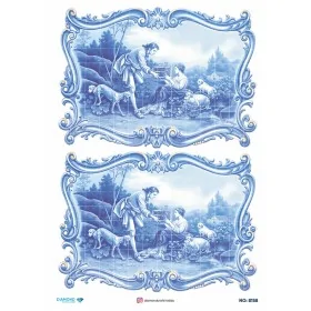 8158 Diamond Pirinç Dekopaj Kağıdı 30x42cm