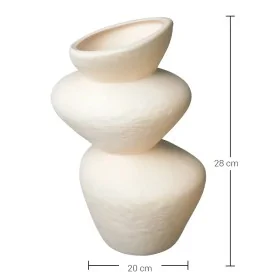 SR042 Büyük Kaya Vazo Ham Seramik Obje