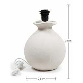 EHS106 Lambalı İçi Kapalı Oval Vazo Ham Polyester Obje