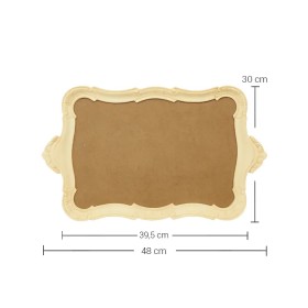 EHS114 Polyester Kenarlı Ahşap Tepsi