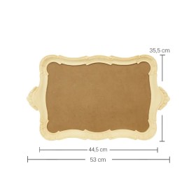 EHS116 Polyester Kenarlı Ahşap Tepsi