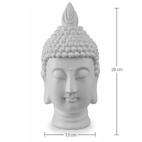 HYK179 Buda Büst Alnı Noktalı Polyester Obje